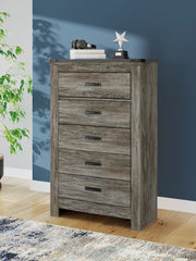 3 Brothers Decor - Ashley Furniture - Frandern Bedroom - Five Drawer Chest / Gray - B4480-46