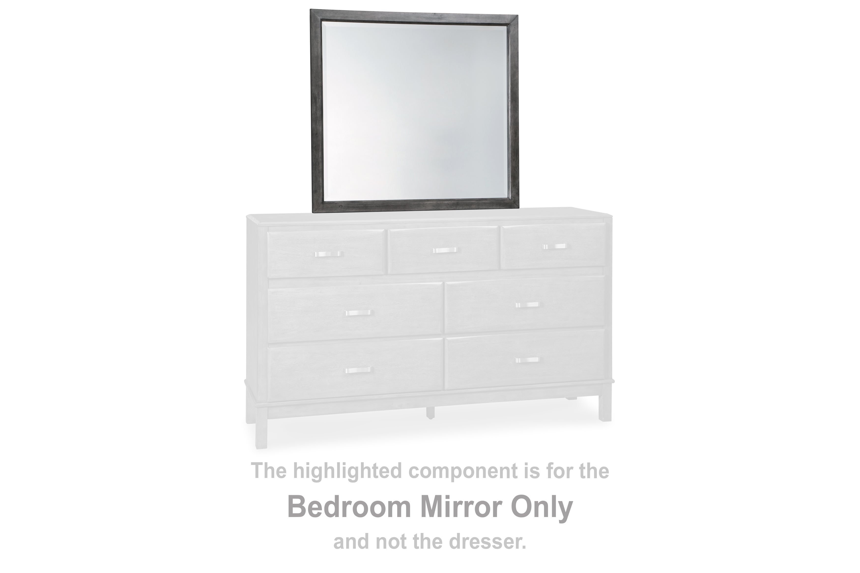 3 Brothers Decor - Ashley Furniture - Caitbrook Bedroom - Bedroom Mirror / Gray - B476-36