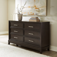 3 Brothers Decor - Ashley Furniture - Neymorton Bedroom - Dresser / Dark Grayish Brown - B618-31