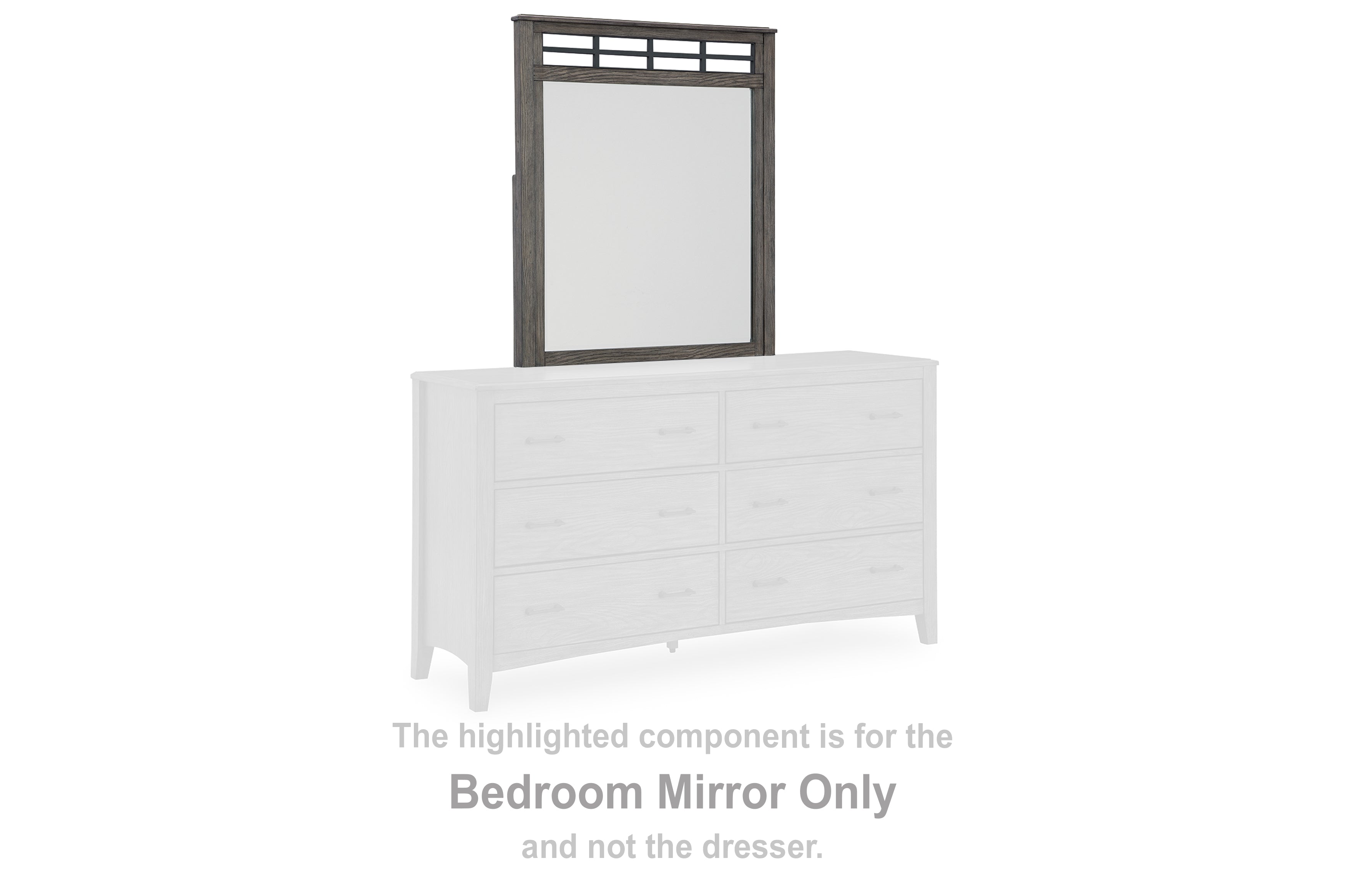 3 Brothers Decor - Ashley Furniture - Montillan Bedroom - Bedroom Mirror / Grayish Brown - B651-36