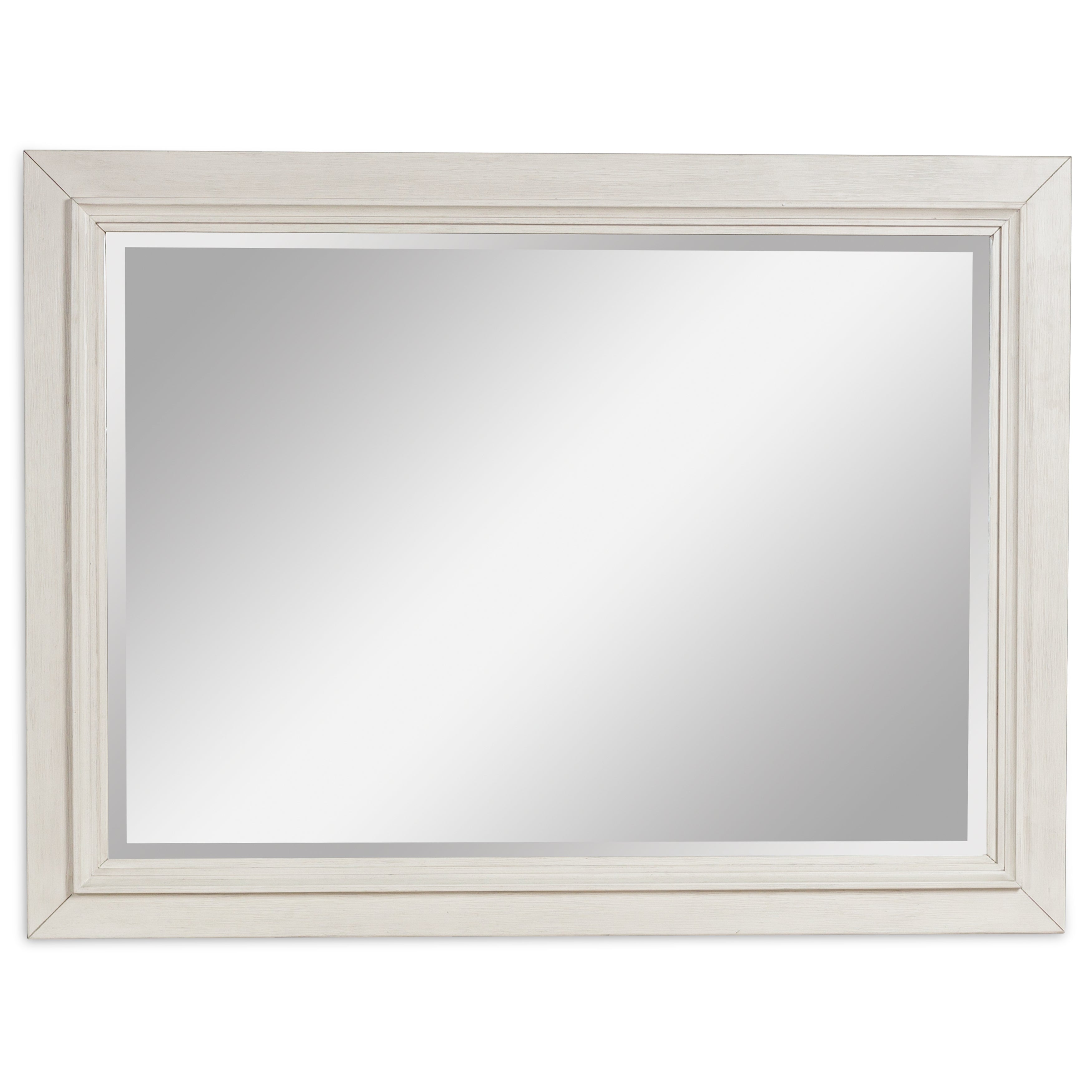 3 Brothers Decor - Ashley Furniture - Shaybrock Bedroom - Bedroom Mirror / Antique White/Brown - B683-36