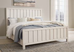 3 Brothers Decor - Ashley Furniture - Shaybrock Bedroom - California King Panel Bed / Antique White - B683B7