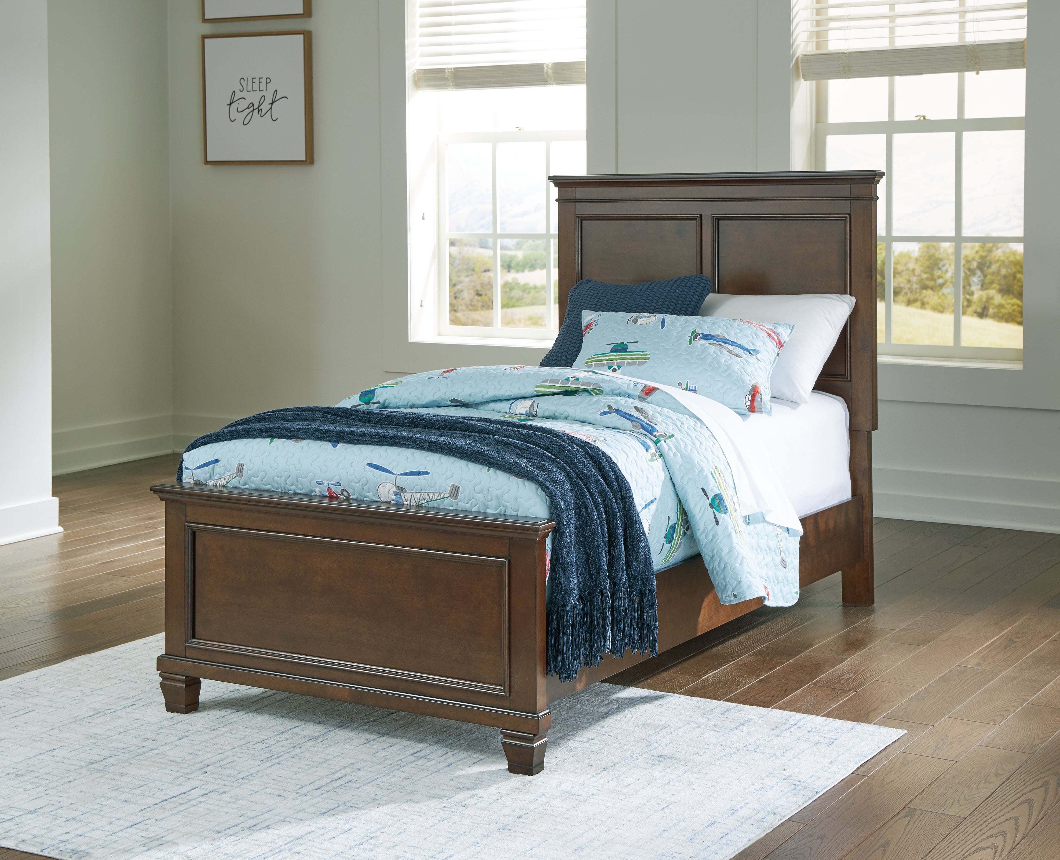3 Brothers Decor - Ashley Furniture - Danabrin Bedroom - Twin Panel Bed / Brown - B685B6