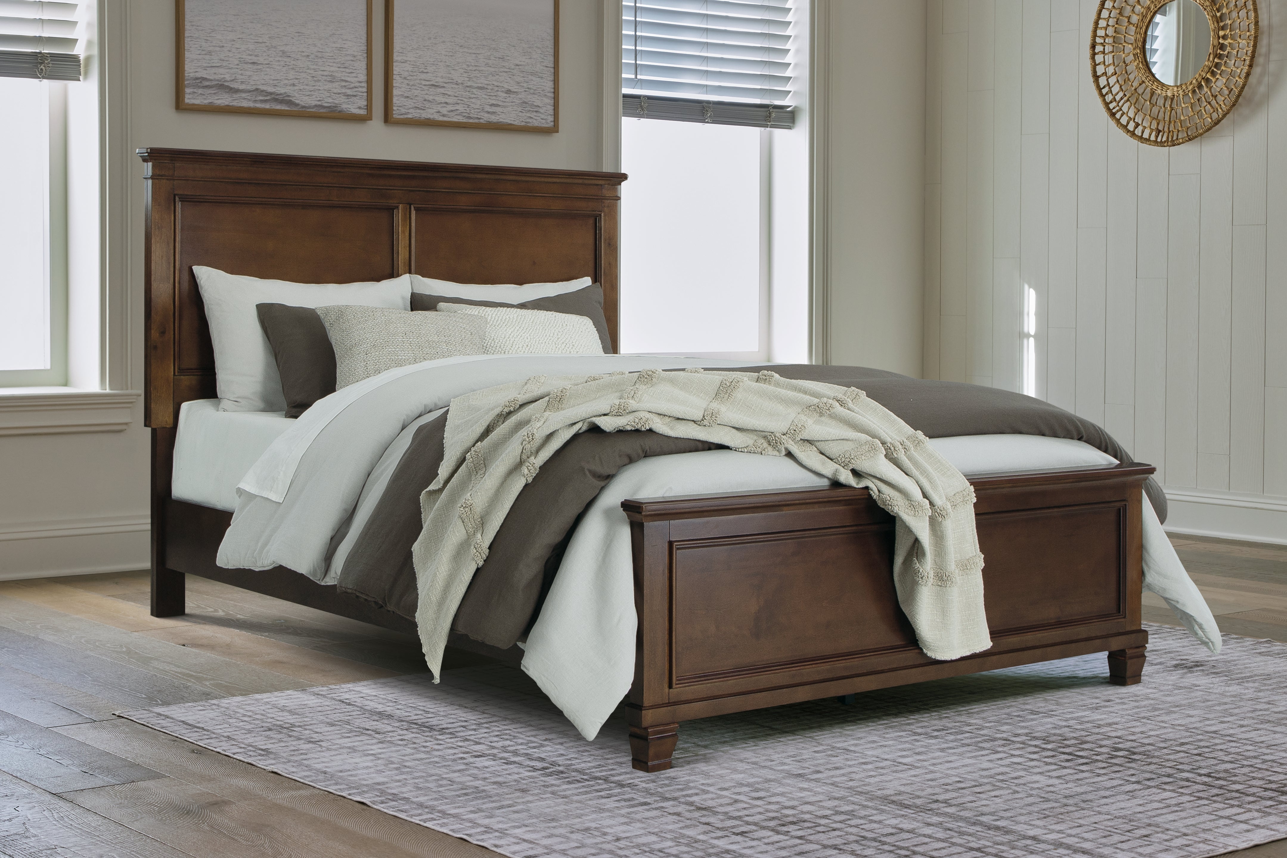 3 Brothers Decor - Ashley Furniture - Danabrin Bedroom - Queen Panel Bed / Brown - B685B2