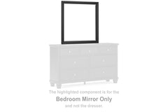 3 Brothers Decor - Ashley Furniture - Lanolee Bedroom - Bedroom Mirror / Black - B687-36