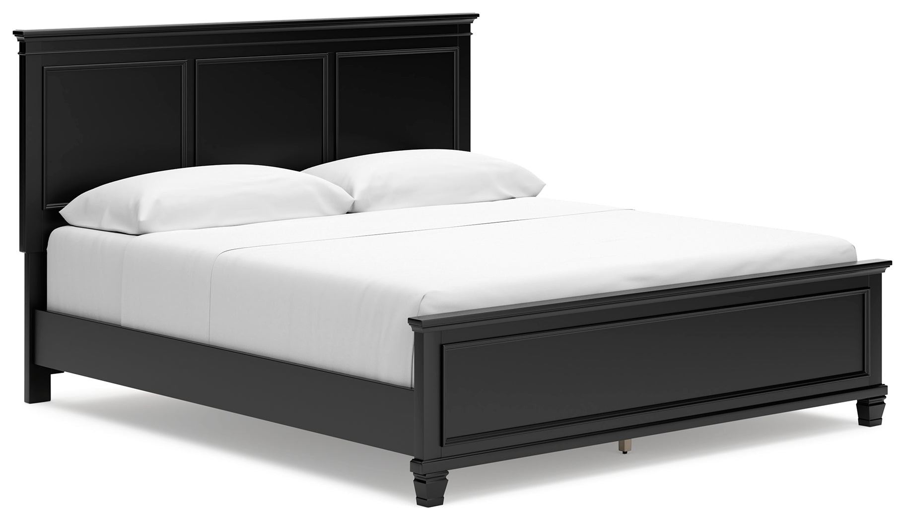 3 Brothers Decor - Ashley Furniture - Lanolee Bedroom - California King Panel Bed / Black - B687B9