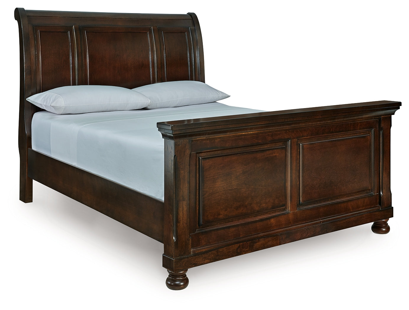 3 Brothers Decor - Ashley Furniture - Porter Bedroom - Queen Sleigh Bed / Rustic Brown - B697B48