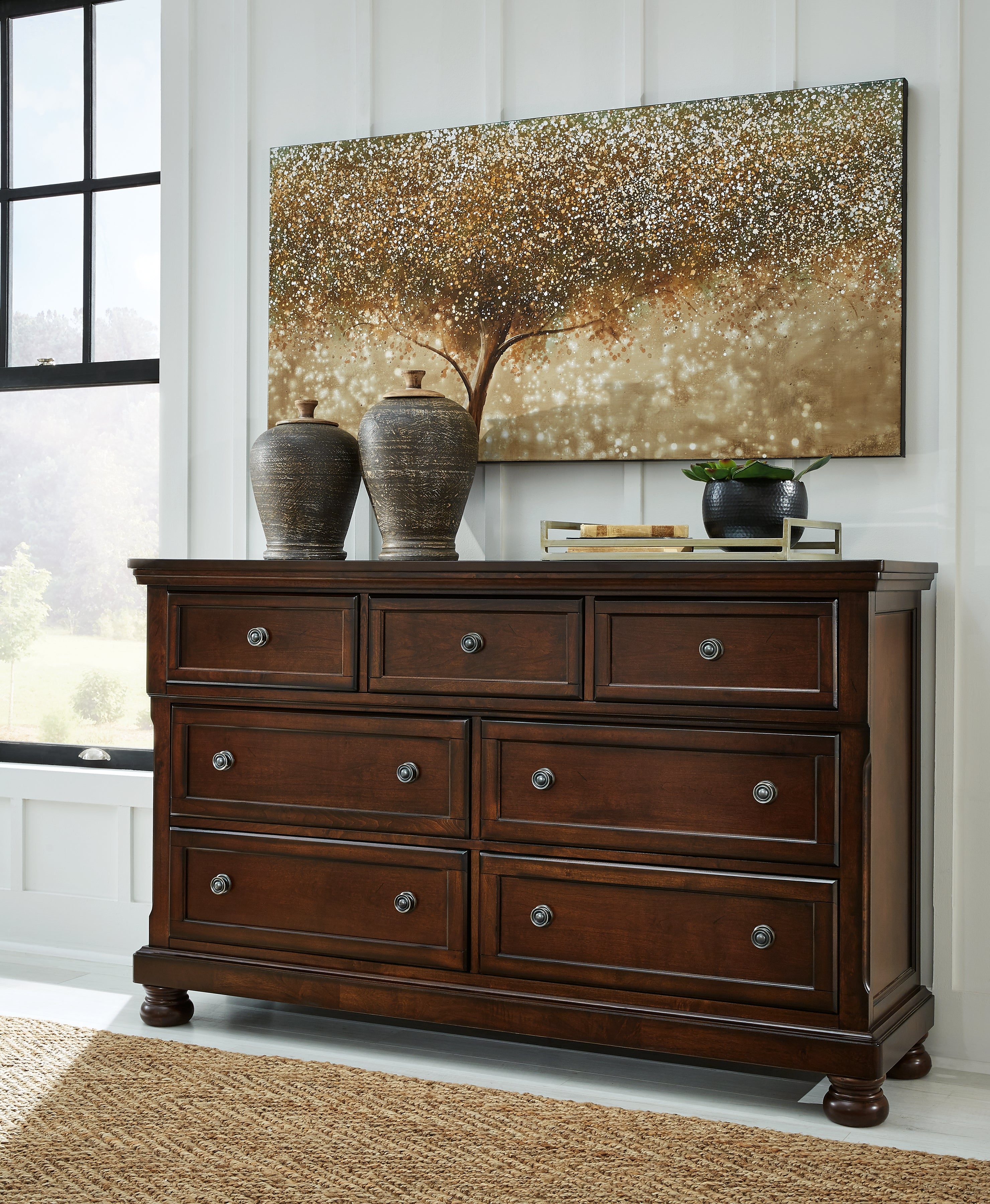 3 Brothers Decor - Ashley Furniture - Porter Bedroom - Dresser / Rustic Brown - B697-31