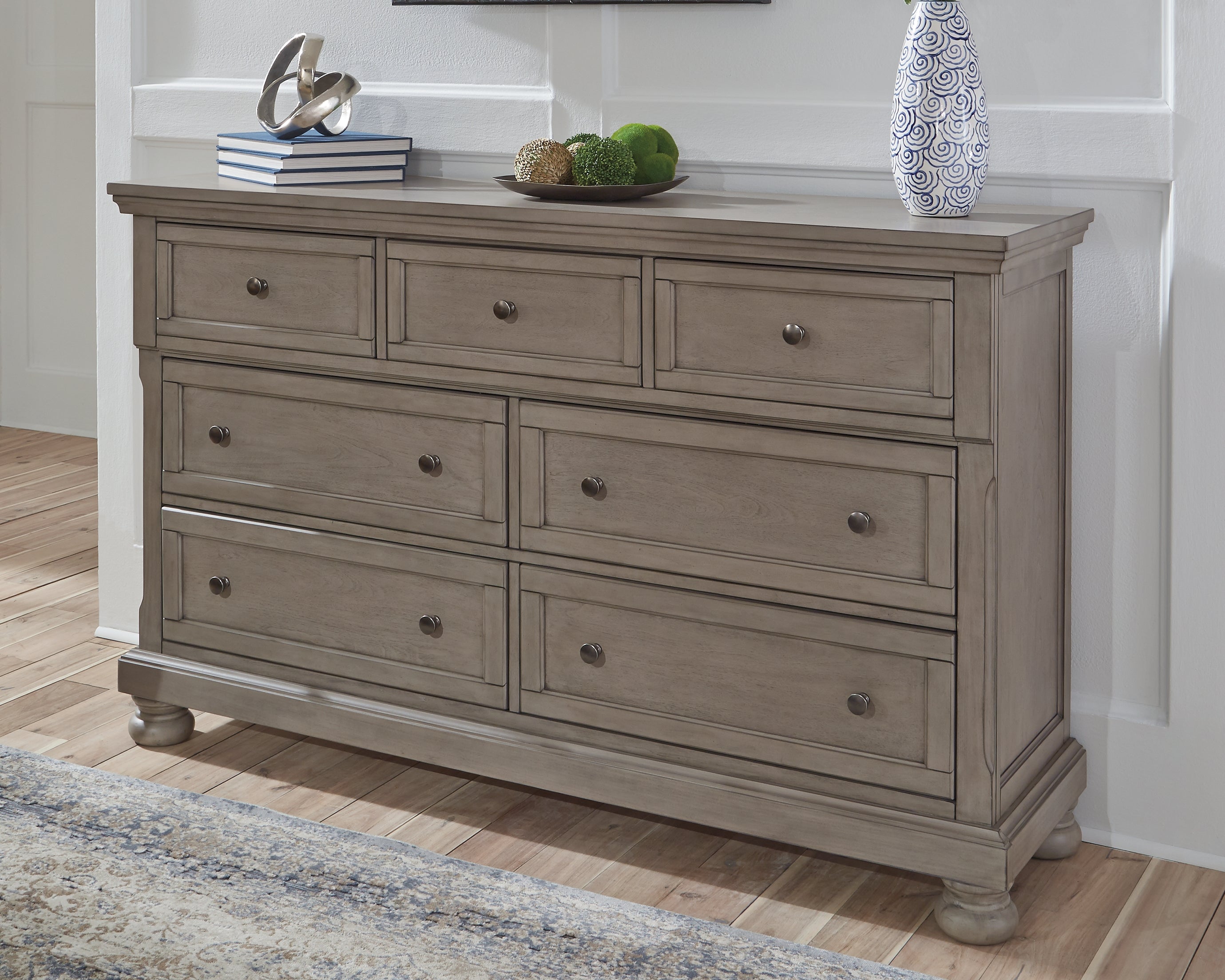 3 Brothers Decor - Ashley Furniture - Lettner Bedroom - Dresser / Light Gray - B733-31
