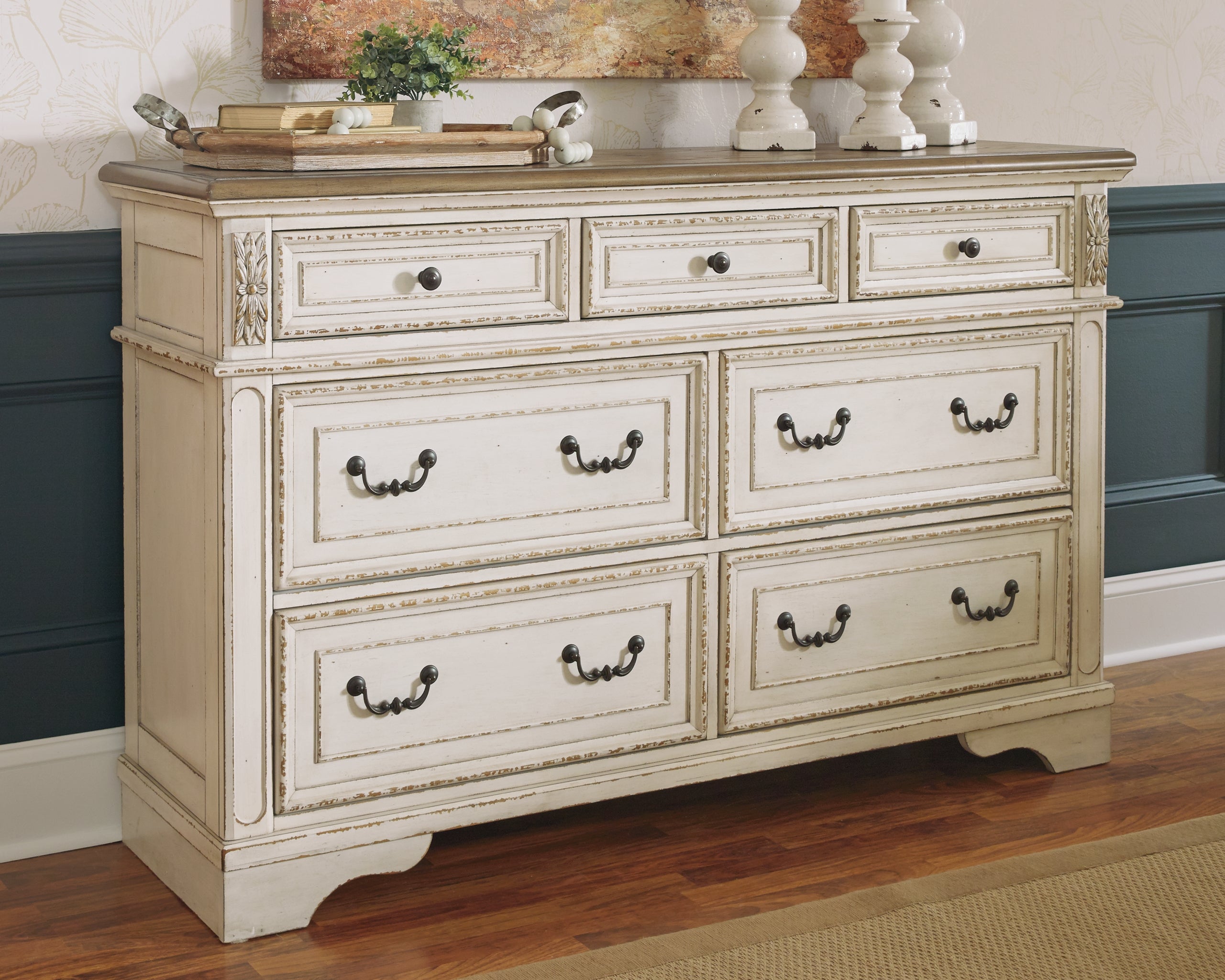 3 Brothers Decor - Ashley Furniture - Realyn Bedroom - Dresser / Two-tone - B743-31