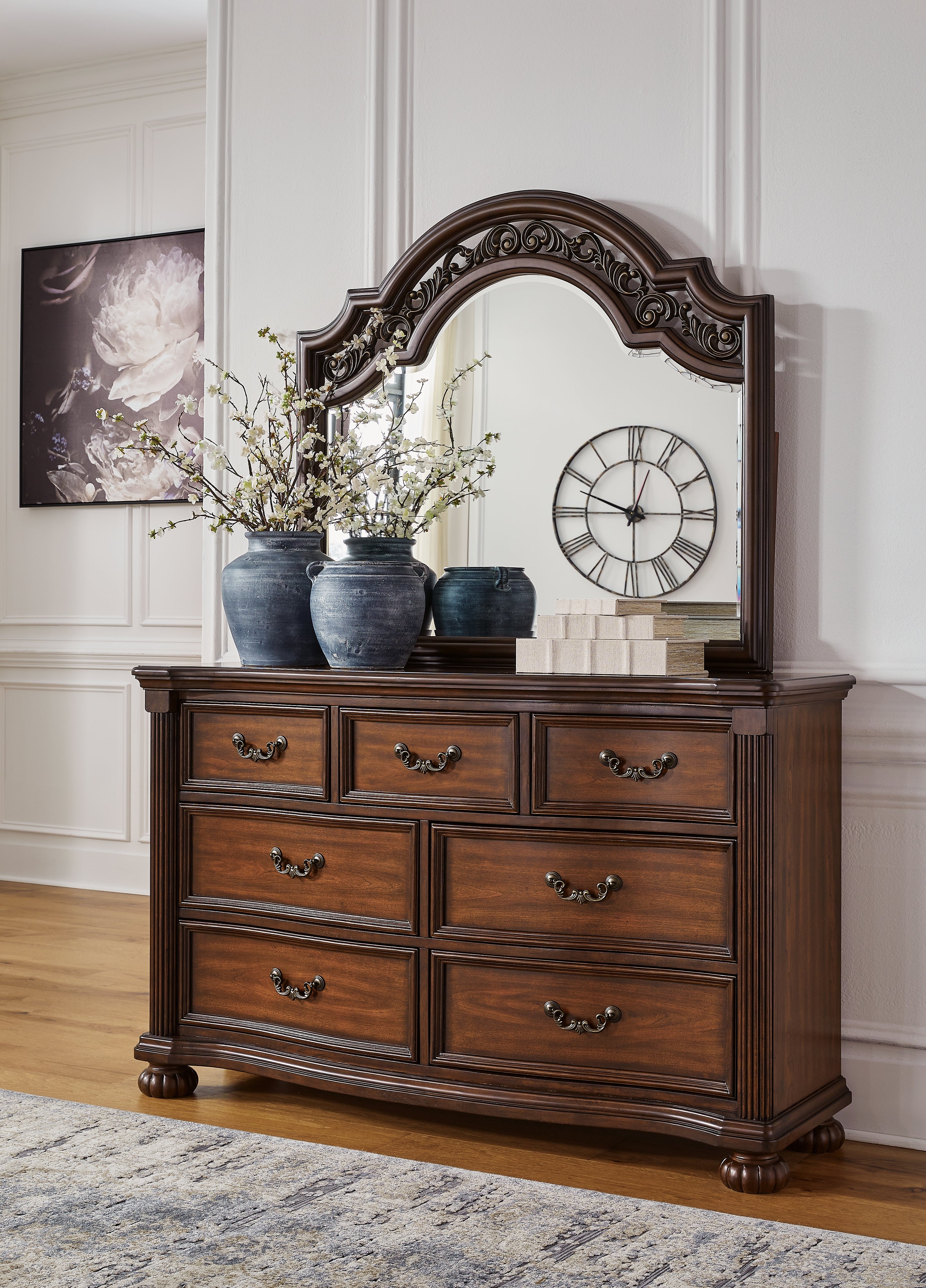 3 Brothers Decor - Ashley Furniture - Lavinton Bedroom - Dresser and Mirror / Brown - B764B1