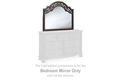 3 Brothers Decor - Ashley Furniture - Lavinton Bedroom - Bedroom Mirror / Brown - B764-36