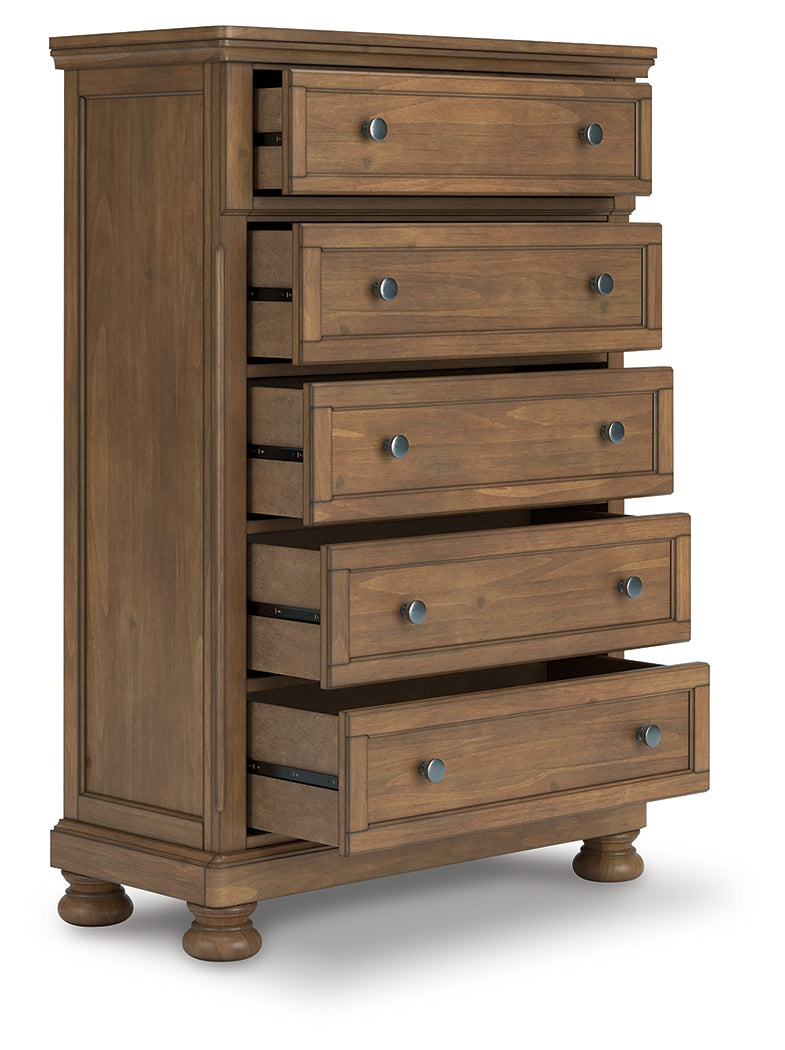 3 Brothers Decor - Ashley Furniture - Feddinger Bedroom - Dresser / Medium Brown - PCB779-31