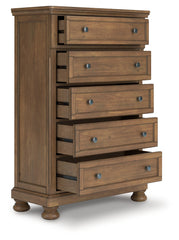 3 Brothers Decor - Ashley Furniture - Feddinger Bedroom - Dresser / Medium Brown - PCB779-31