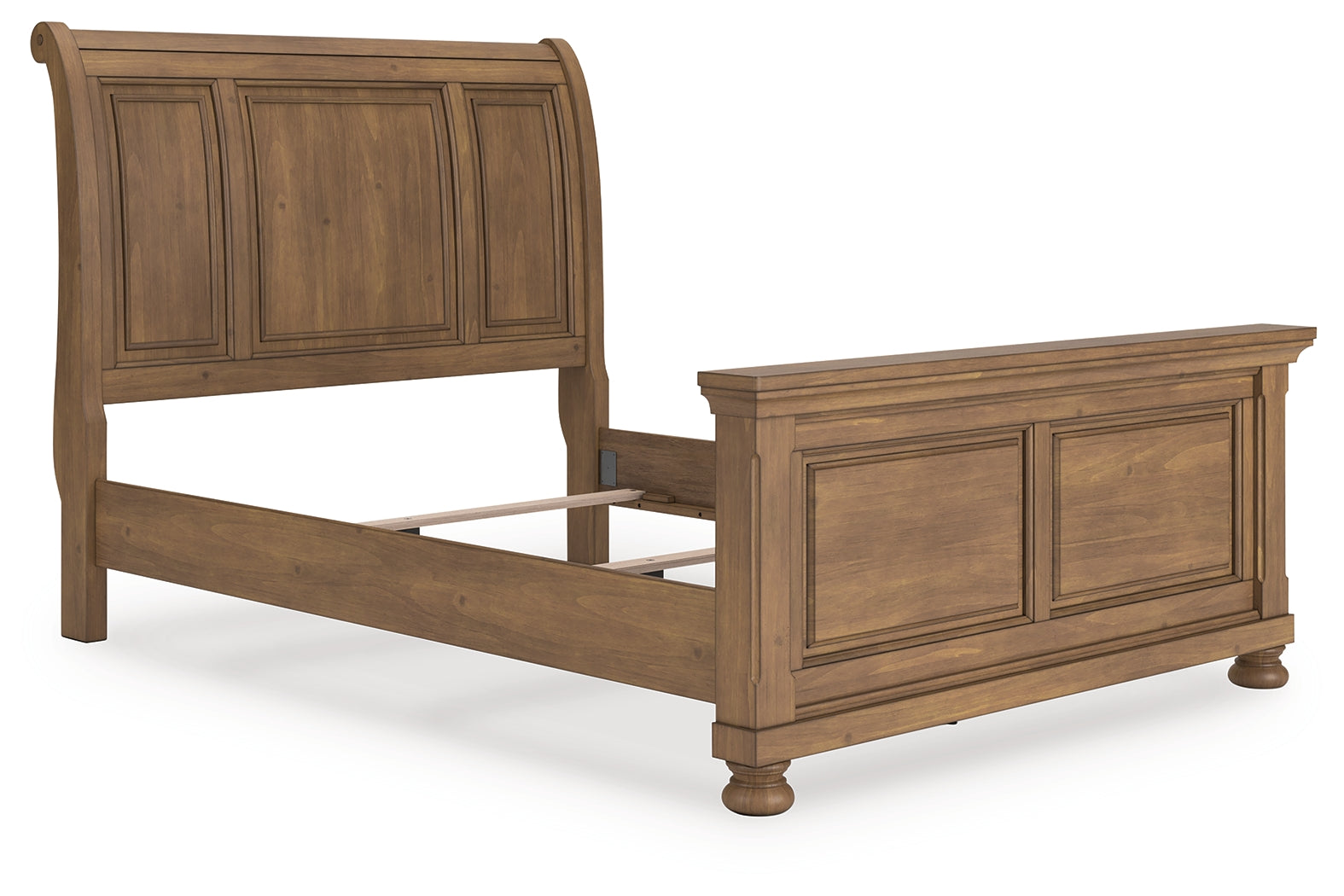 3 Brothers Decor - Ashley Furniture - Feddinger Bedroom - Queen Sleigh Bed / Medium Brown - PCB779B14