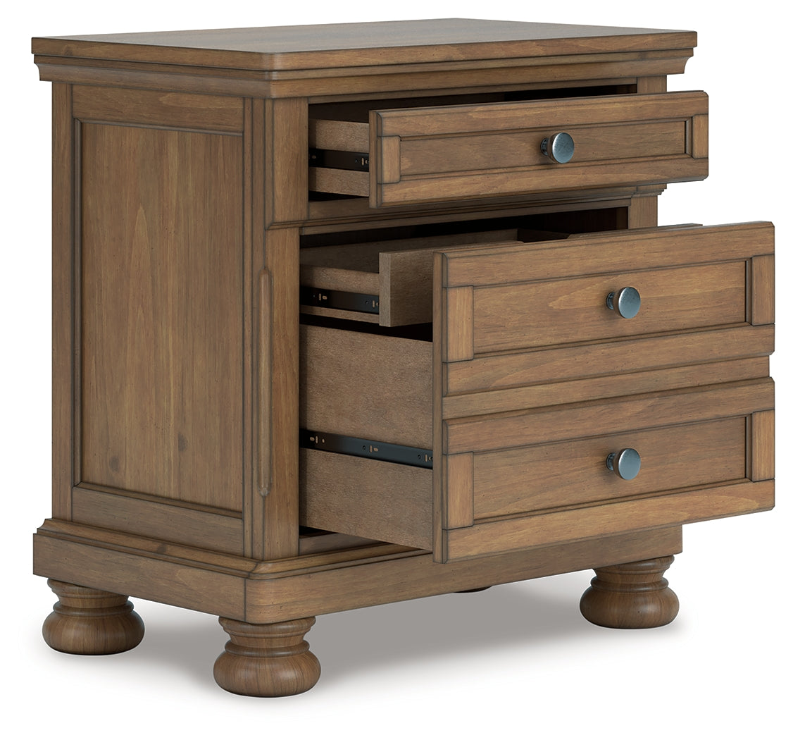 3 Brothers Decor - Ashley Furniture - Feddinger Bedroom - Two Drawer Night Stand / Medium Brown - PCB779-92