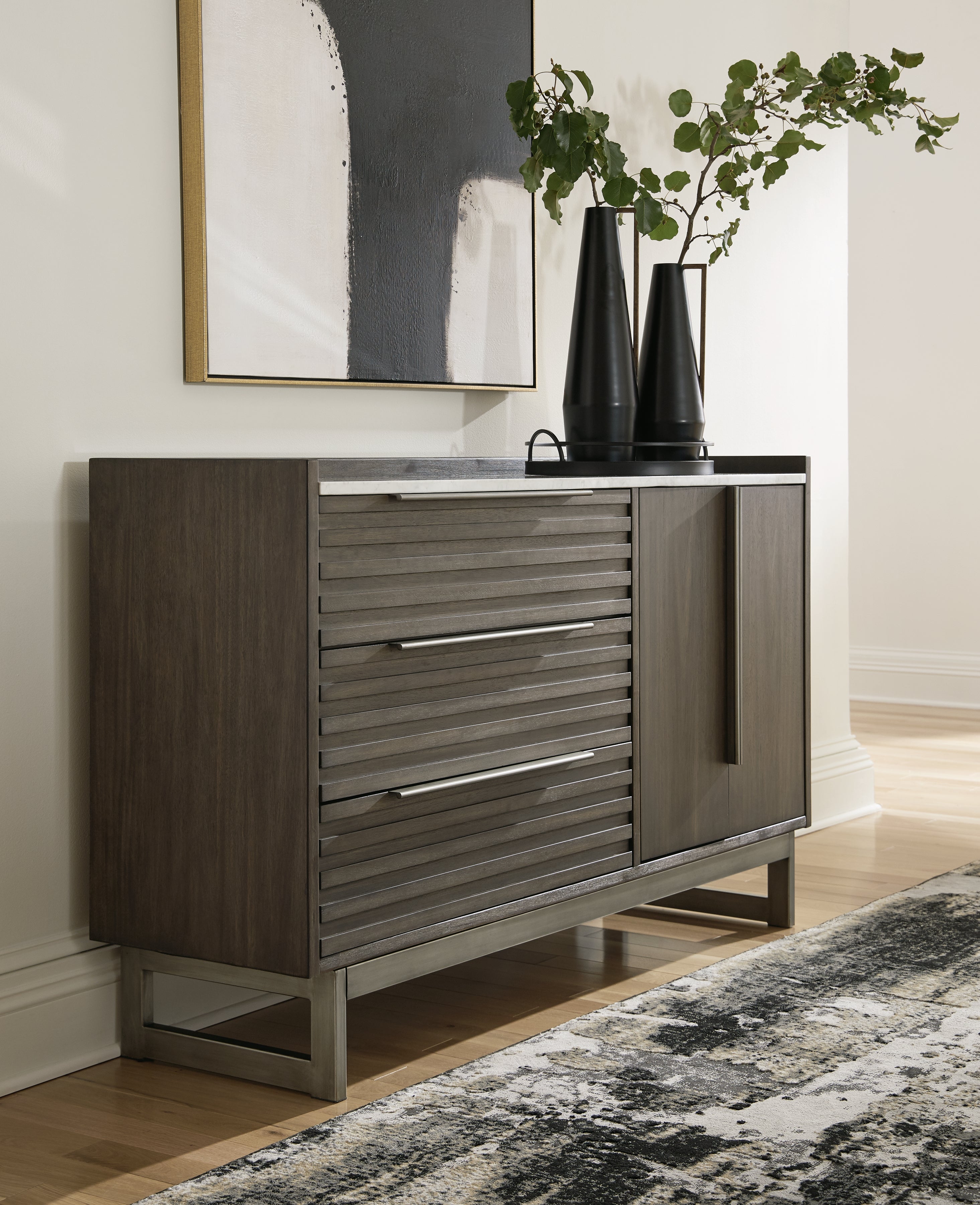 3 Brothers Decor - Ashley Furniture - Arkenton Bedroom - Dresser / Grayish Brown/White - B786-31