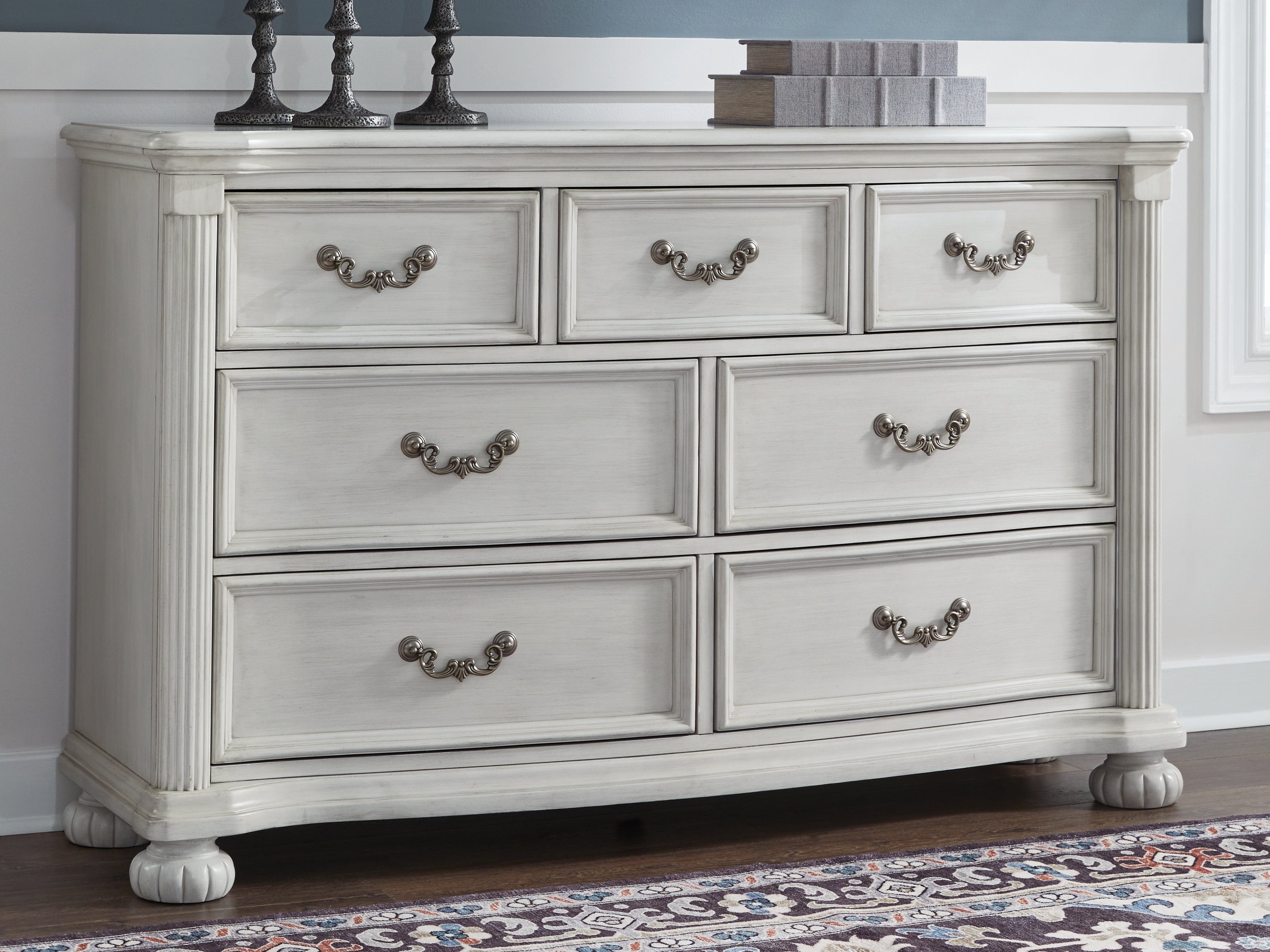 3 Brothers Decor - Ashley Furniture - Montelaine Bedroom - Dresser / Antique White - B795-31