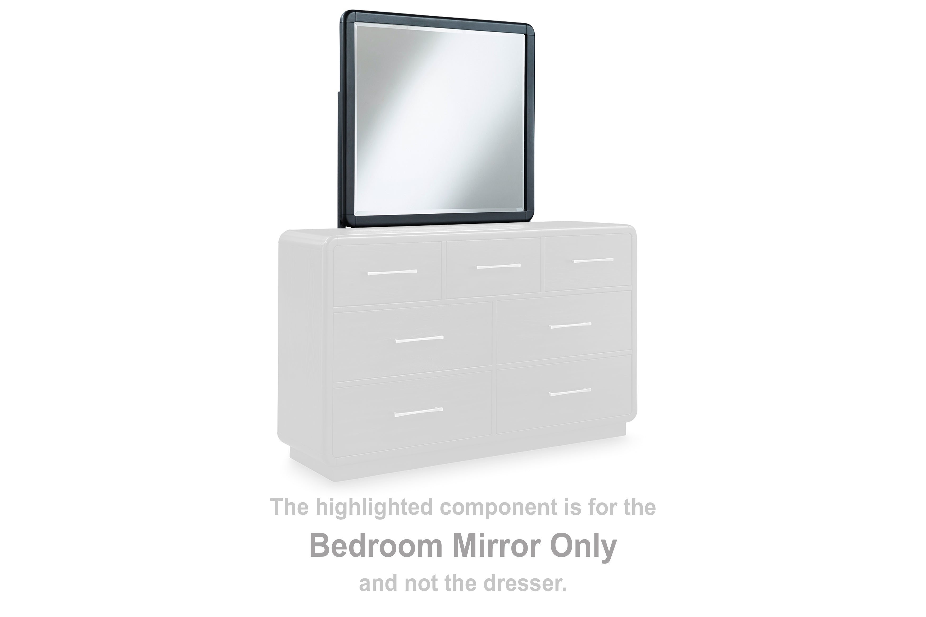 3 Brothers Decor - Ashley Furniture - Rowanbeck Bedroom - Bedroom Mirror / Black - B821-36