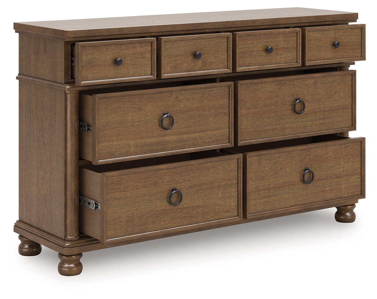 3 Brothers Decor - Ashley Furniture - Rowlenstown Bedroom - Dresser / Brown - PCB824-31