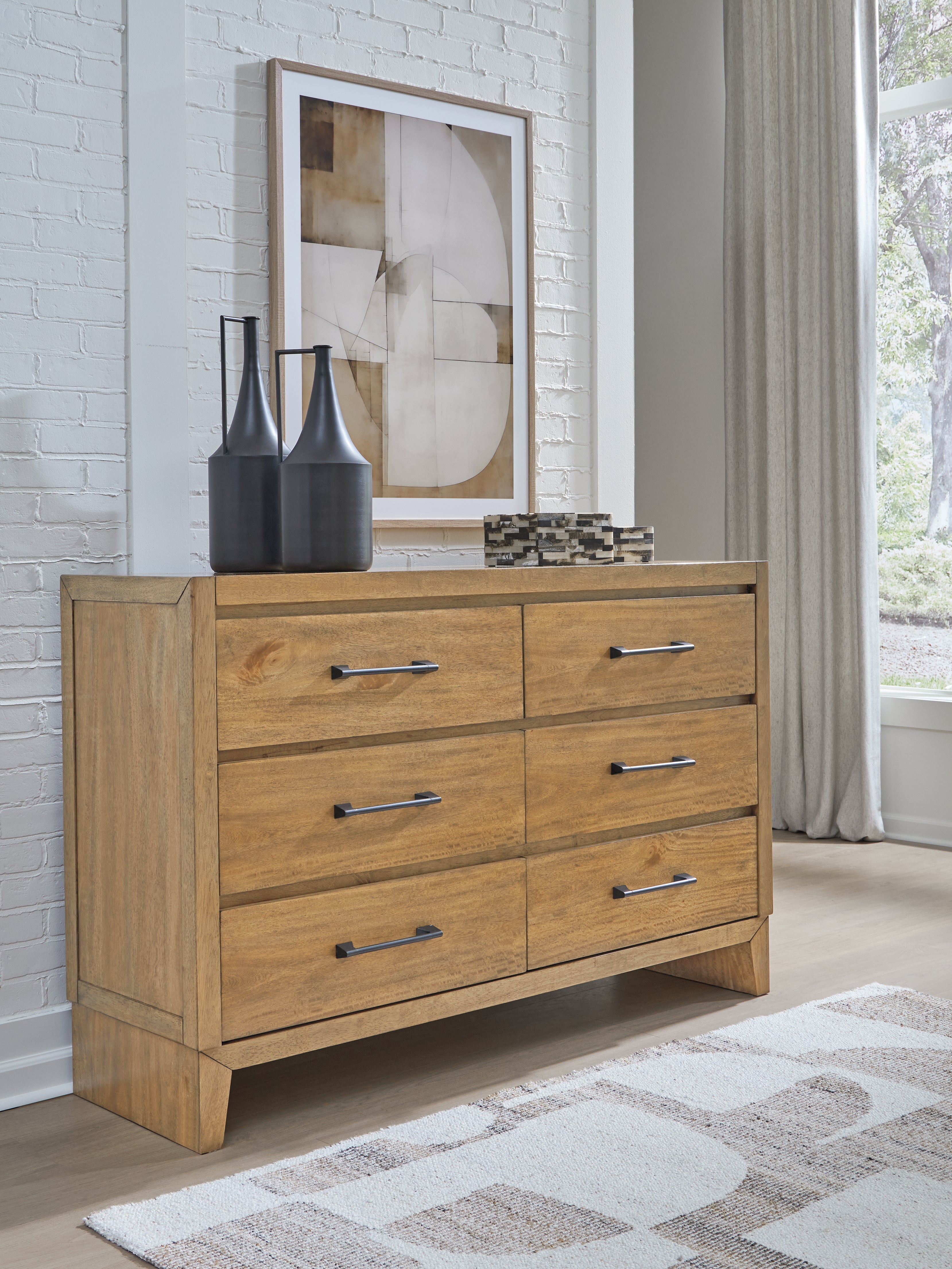 3 Brothers Decor - Ashley Furniture - Sherbana Bedroom - Dresser / Light Brown - B833-31