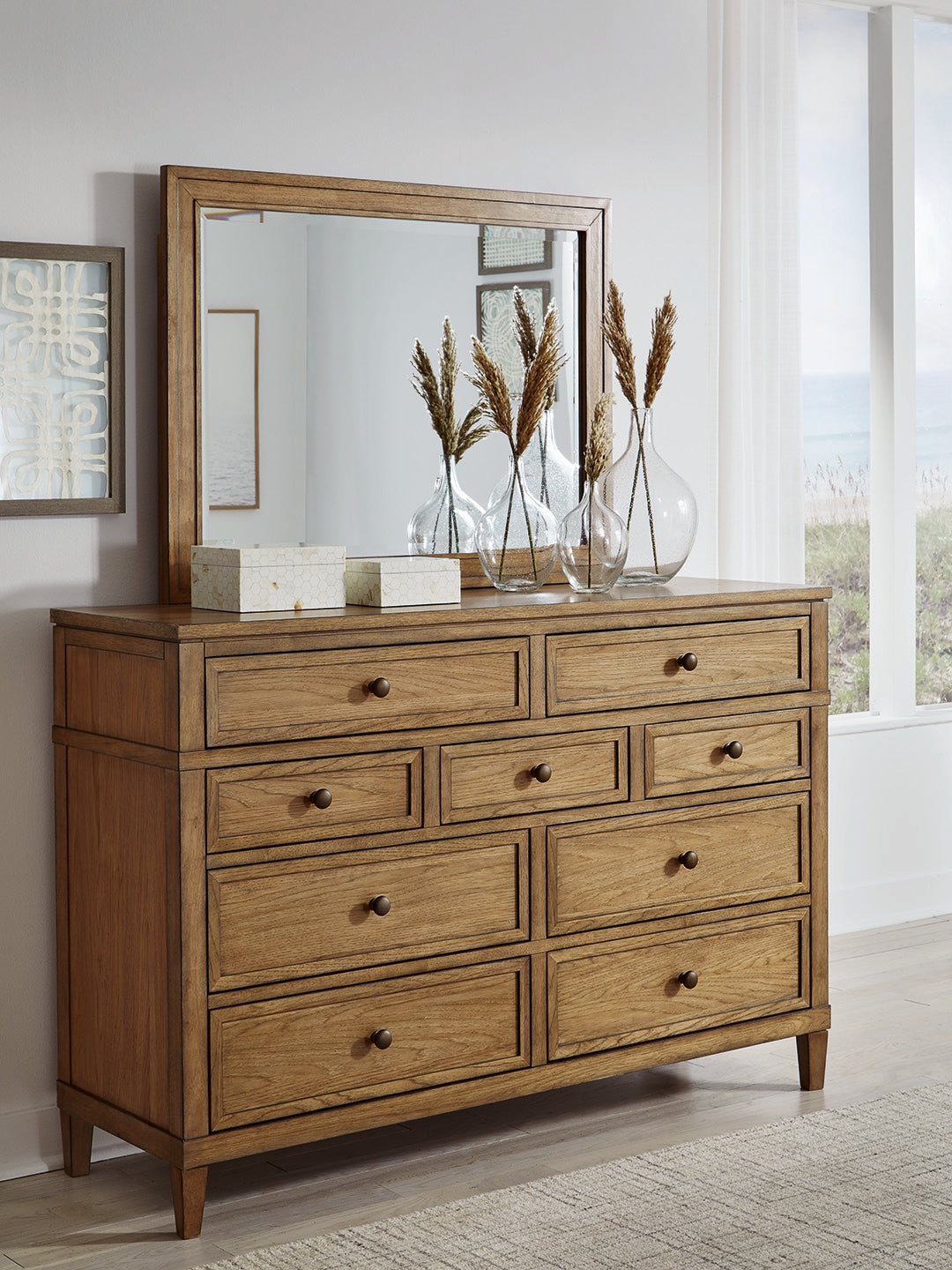 3 Brothers Decor - Ashley Furniture - Sharlance Bedroom - Dresser and Mirror / Brown - B895B1