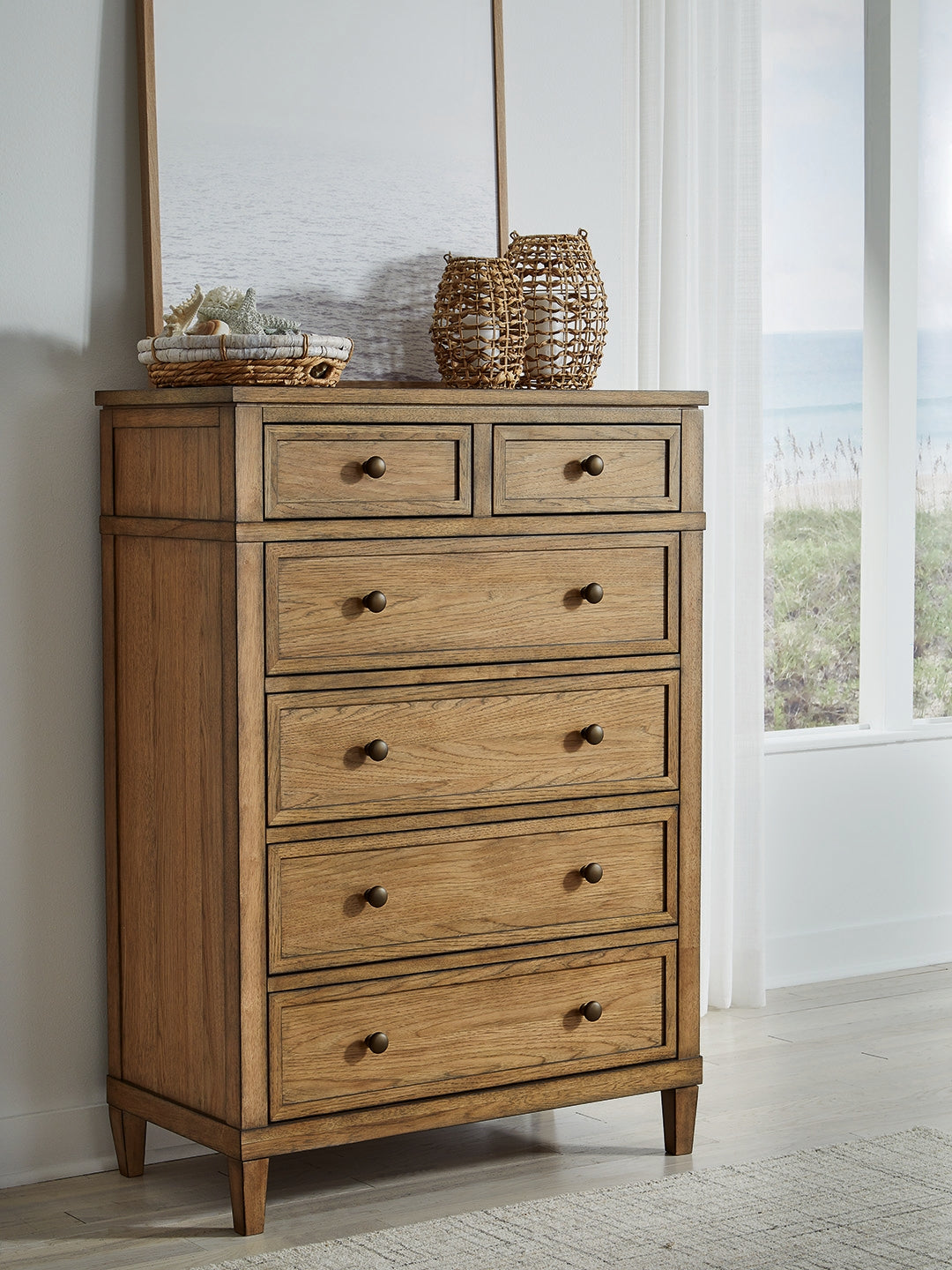 3 Brothers Decor - Ashley Furniture - Sharlance Bedroom - Six Drawer Chest / Brown - B895-46
