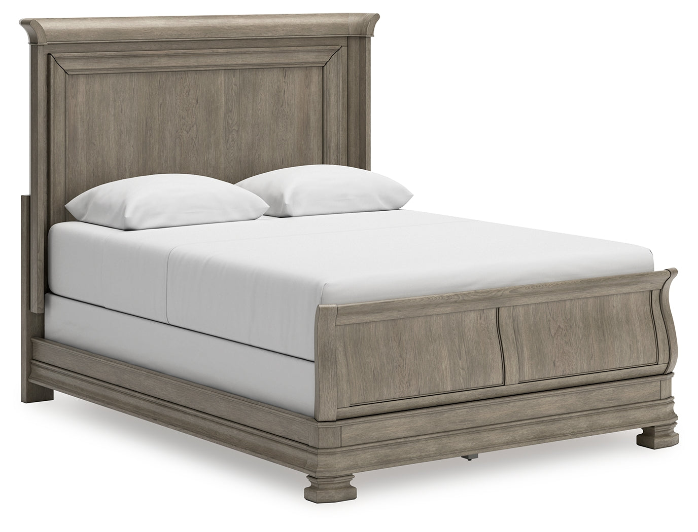 3 Brothers Decor - Ashley Furniture - Lexorne Bedroom - Queen Sleigh Bed / Gray - B924B2