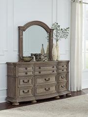 3 Brothers Decor - Ashley Furniture - Ardenfield Bedroom - Dresser and Mirror / Light Brown - B944B1