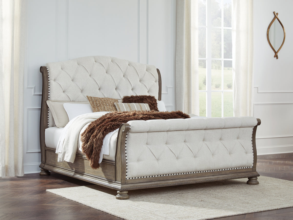 3 Brothers Decor - Ashley Furniture - Ardenfield Bedroom - California King Upholstered Sleigh Bed - B944B5