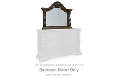 3 Brothers Decor - Ashley Furniture - Maylee Bedroom - Bedroom Mirror / Dark Brown - B947-36