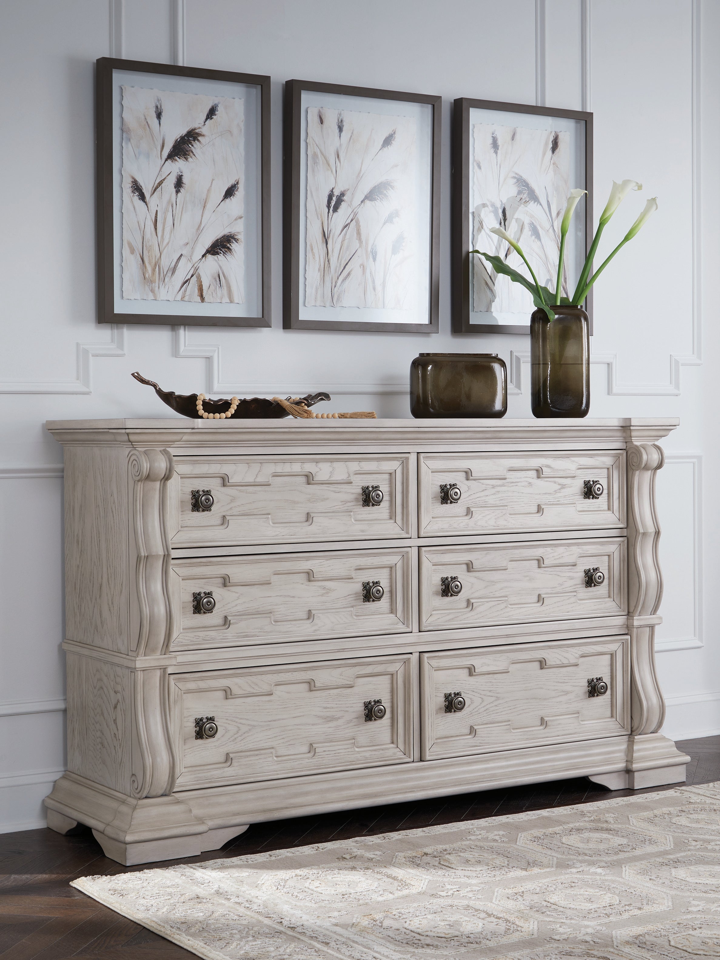 3 Brothers Decor - Ashley Furniture - Bruchandi Bedroom - Dresser / Antique White - PCB948-31