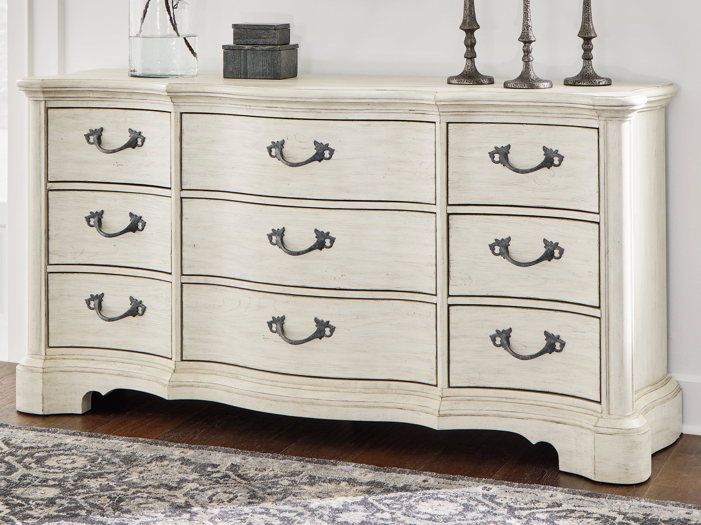3 Brothers Decor - Ashley Furniture - Arlendyne Bedroom - Dresser / Antique White - B980-31