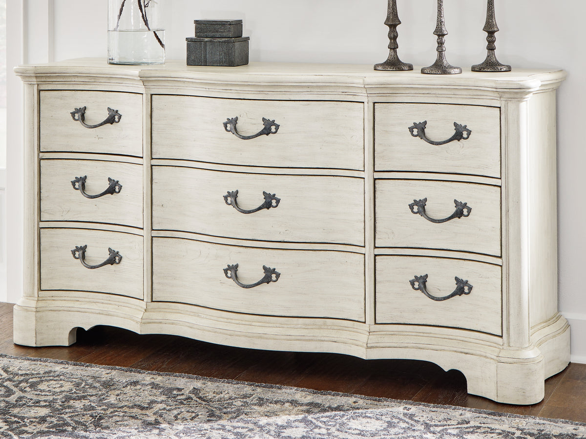 3 Brothers Decor - Ashley Furniture - Arlendyne Bedroom - Dresser / Antique White - B980-31