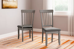 3 Brothers Decor - Ashley Furniture - Shullden Dining Room - Dining Chair (Set of 2) / Gray - D194-01X2