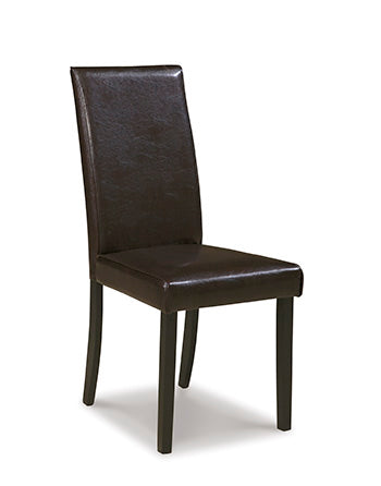 3 Brothers Decor - Ashley Furniture - Kimonte Dining Room - Dining Chair (Set of 2) / Dark Brown - D250-02X2