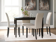 3 Brothers Decor - Ashley Furniture - Kimonte Dining Room - Rectangular Dining Room Table / Dark Brown - D250-25