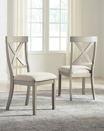3 Brothers Decor - Ashley Furniture - Parellen Dining Room - Dining Chair (Set of 2) / Gray - D291-01X2