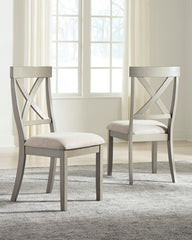 3 Brothers Decor - Ashley Furniture - Parellen Dining Room - Dining Chair (Set of 2) / Gray - D291-01X2