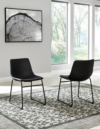 3 Brothers Decor - Ashley Furniture - Centiar Dining Room - Dining Chair (Set of 2) / Black - D372-06X2