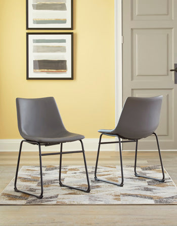 3 Brothers Decor - Ashley Furniture - Centiar Dining Room - Dining Chair (Set of 2) / Gray - D372-08X2