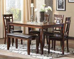 3 Brothers Decor - Ashley Furniture - Bennox Dining Room - Dining Room Table Set (6/CN) / Brown - D384-325