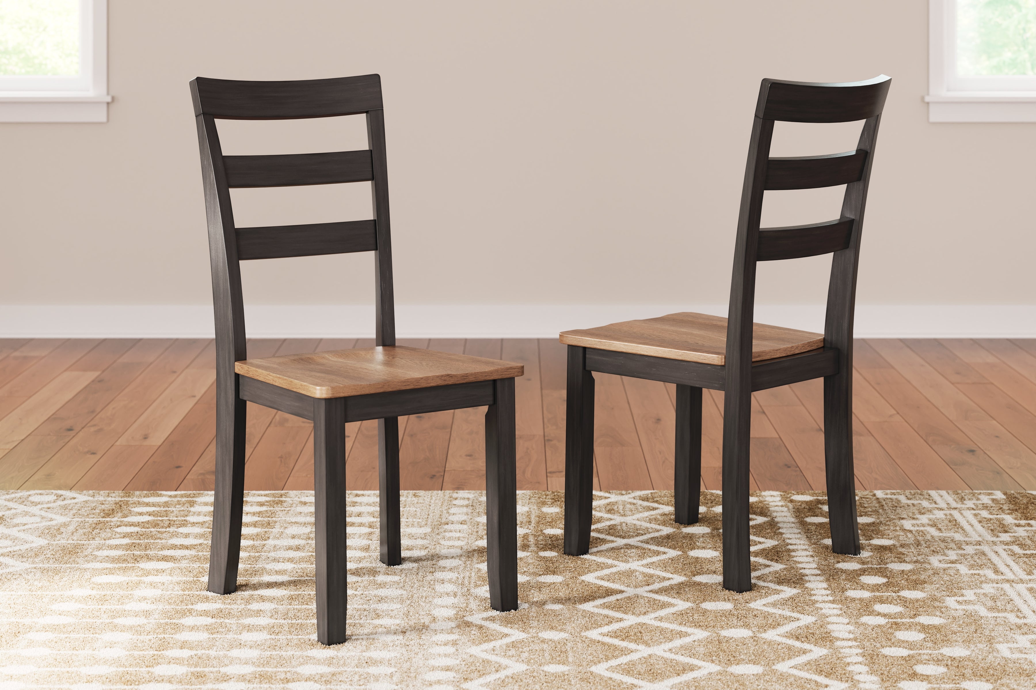 3 Brothers Decor - Ashley Furniture - Gesthaven Dining Room - Dining Chair (Set of 2) / Natural/Brown - D396-01X2