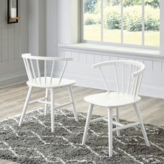 3 Brothers Decor - Ashley Furniture - Grannen Dining Room - Dining Chair (Set of 2) / White - D407-01X2