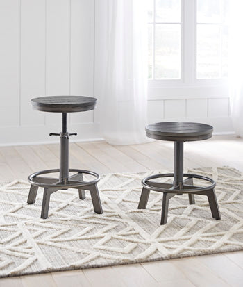 3 Brothers Decor - Ashley Furniture - Torjin Dining Room - Counter Height Stool (Set of 2) / Gray - D440-324X2
