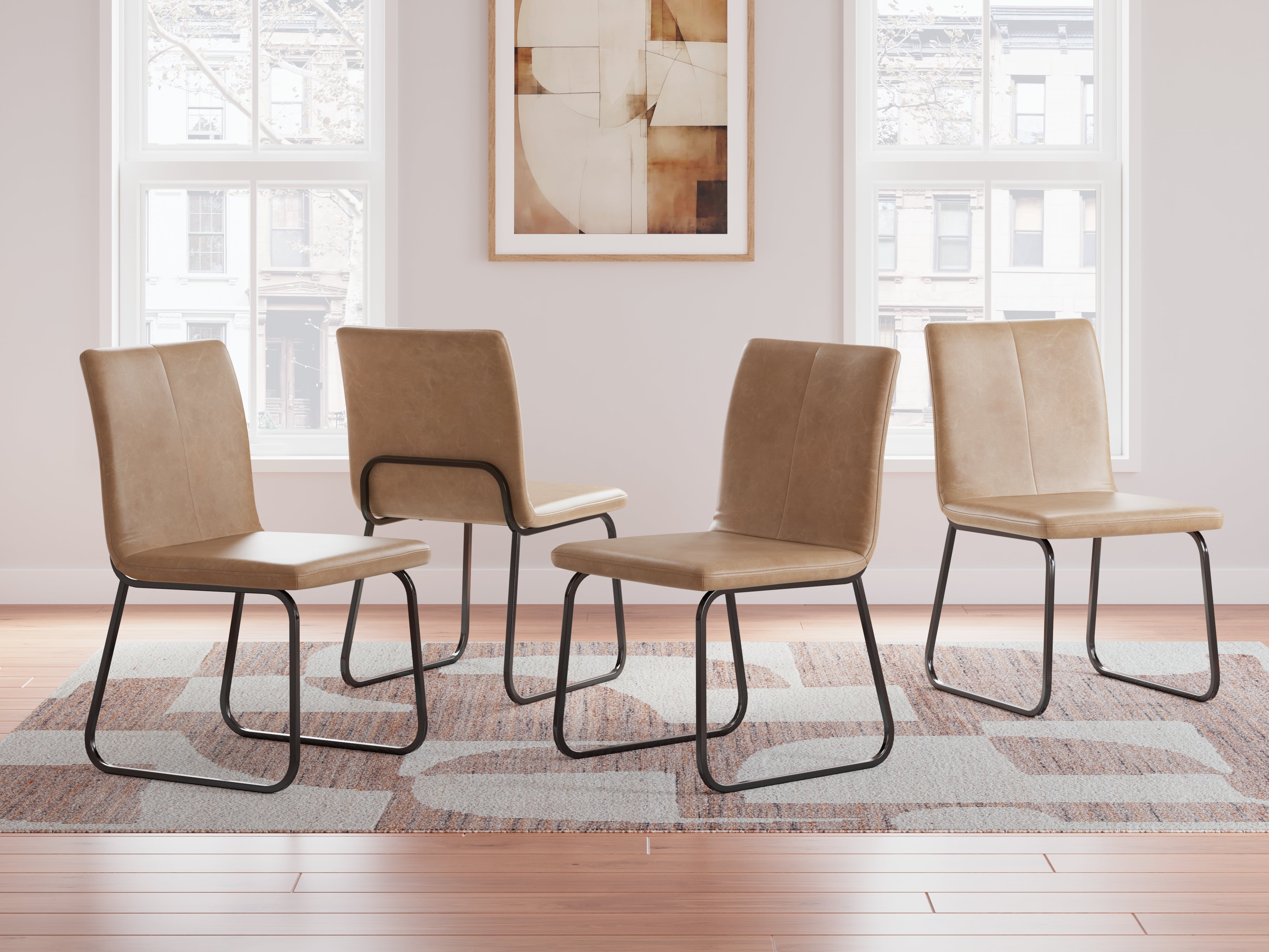 3 Brothers Decor - Ashley Furniture - Pharwynn Dining Room - Dining Chair (Set of 4) / Multi - D446-02X4