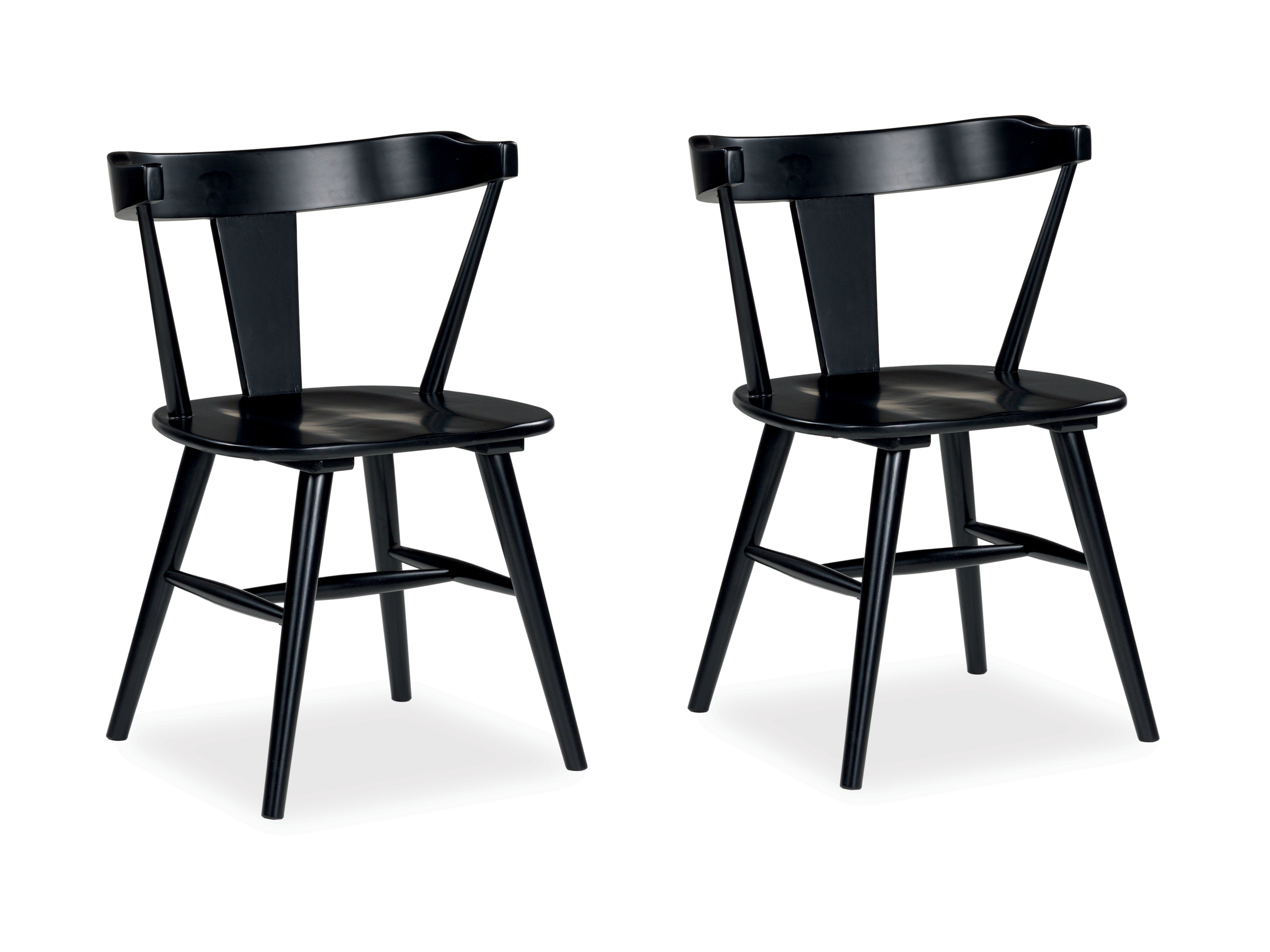 3 Brothers Decor - Ashley Furniture - Gretlynn Dining Room - Dining Chair (Set of 2) / Black/Natural - D501-02X2