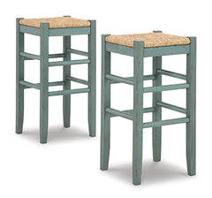3 Brothers Decor - Ashley Furniture - Mirimyn Dining Room - Bar Height Bar Stool (Set of 2) / Teal - D508-330X2