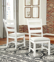 3 Brothers Decor - Ashley Furniture - Valebeck Dining Room - Dining Chair (Set of 2) / Beige/White - D546-01X2