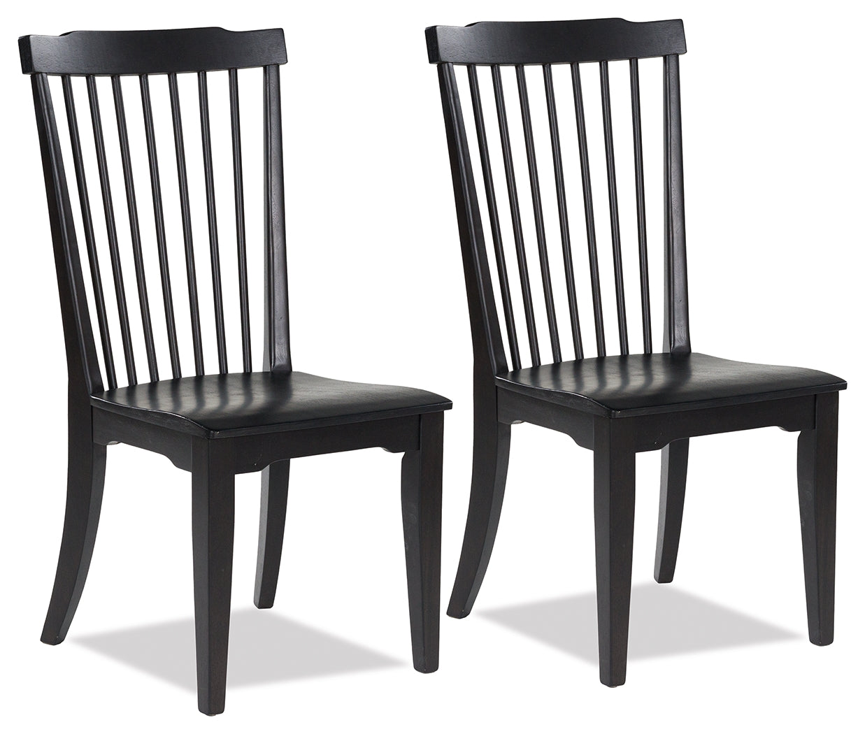 3 Brothers Decor - Ashley Furniture - Brenkerton Dining Chair (Set of 2) - Dining Chair (Set of 2) / Black - PCD591-01X2